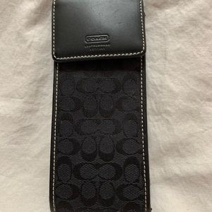 Black Coach Glasses Case